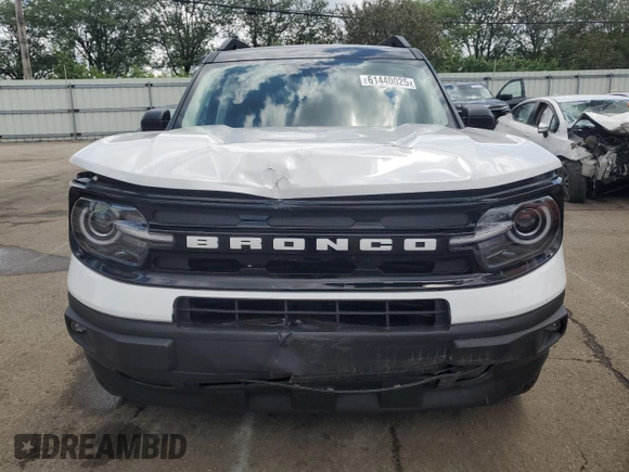 2024 Ford Bronco Sport Outer Banks with VIN 3FMCR9C67RRF59979, listed as a Copart auction lot 61440025 with 3,224 mi miles and Salvage title. Bid and sale history available at DreamBid. Image 5.