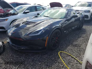 2016 Chevrolet Corvette Z06 1LZ with VIN 1G1YN2D62G5613452, listed as a Copart auction lot 74328594 with 0 mi miles and Salvage Title. Bid and sale history available at carsss.com. Image 1.