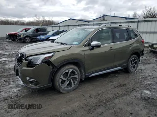 2023 Subaru Forester Touring with VIN JF2SKARC3PH536539, listed as a Copart auction lot 47570075 with 10,598 mi miles and Salvage title. Bid and sale history available at DreamBid. Image 1.