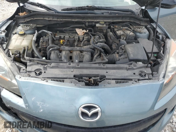 2013 Mazda 3 i Touring with VIN JM1BL1LP9D1754237, listed as a Copart auction lot 58204075 with 190,946 mi miles and Salvage title. Bid and sale history available at DreamBid. Image 11.