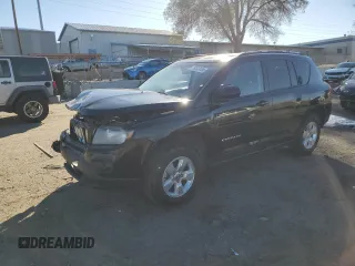 2016 Jeep Compass Latitude with VIN 1C4NJCEB4GD620707, listed as a Copart auction lot 79573104 with 107,926 mi miles and Salvage Title. Bid and sale history available at carsss.com. Image 1.