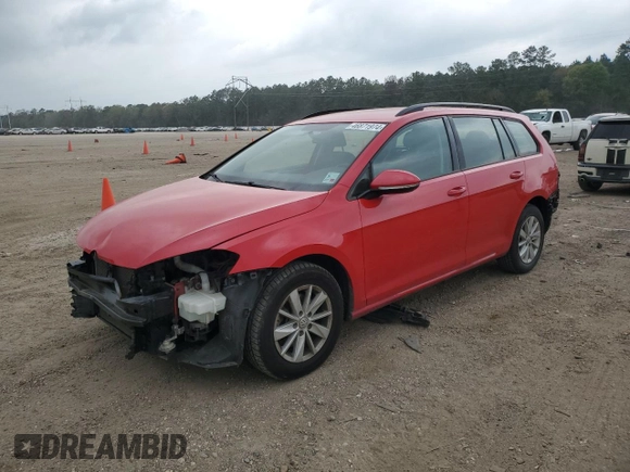 2017 Volkswagen Golf SportWagen S with VIN 3VWC17AU8HM504886, listed as a Copart auction lot 46871974 with 87,118 mi miles. Bid and sale history available at carsss.com. Image 1.