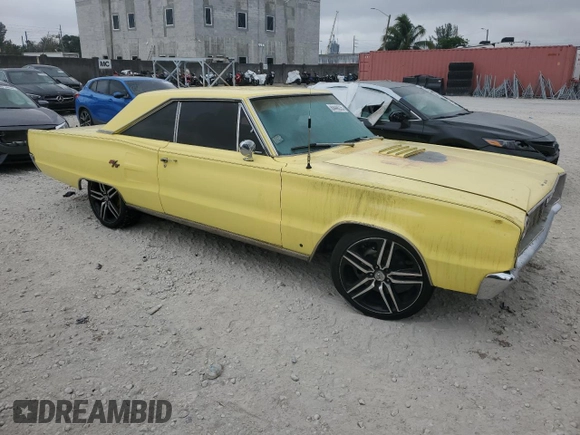 1967 Dodge Charger z VIN WS23L71170139, wystawiony jako Copart lot #88448225 z przebiegiem 803 633 mil mil oraz Szkoda całkowita • Salvage title. Historia ofert i sprzedaży dostępna na DreamBid. Obrazek 4.