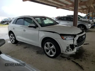 2024 Audi Q5 S line Premium Plus with VIN WA1EAAFY4R2023038, listed as a Copart auction lot 50983625 with 25,634 mi miles and Salvage title. Bid and sale history available at DreamBid. Image 4.