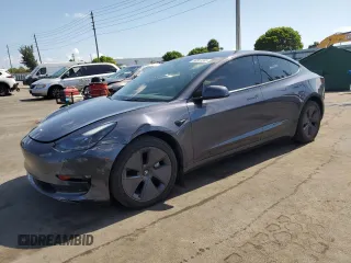 2023 Tesla Model 3 z VIN 5YJ3E1EA1PF625766, wystawiony jako Copart lot #58351645 z przebiegiem 18 408 mil mil oraz Szkoda całkowita • Salvage title. Historia ofert i sprzedaży dostępna na DreamBid. Obrazek 1.
