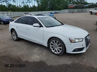 2013 Audi A4 Prestige with VIN WAUKFAFLXDA157823, listed as a Copart auction lot 62749474 with 137,256 mi miles and Salvage Title. Bid and sale history available at carsss.com. Image 4.