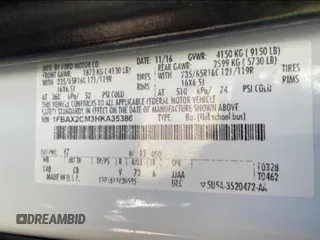 2017 Ford Transit XL с VIN 1FBAX2CM3HKA35386, выставлен на аукционе Copart как лот 82470164 с пробегом 125 570 миль миль и Чистый • Clean title. История ставок и продаж доступна на DreamBid. Изображение 10.