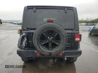 2022 Jeep Wrangler Unlimited Sahara with VIN 1C4HJXEGXNW211886, listed as a Copart auction lot 54877645 with 64,815 mi miles and Salvage title. Bid and sale history available at DreamBid. Image 6.
