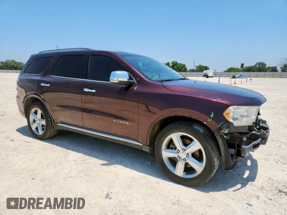 2012 Dodge Durango Citadel with VIN 1C4SDHET0CC120012, listed as a Copart auction lot 60443145 with 179,772 mi miles and Salvage title. Bid and sale history available at DreamBid. Image 4.