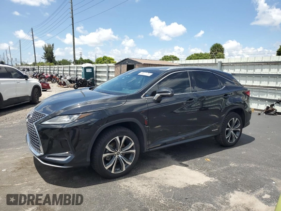 2020 Lexus RX 450h with VIN 2T2HGMDA5LC055879, listed as a Copart auction lot 59871755 with 100,964 mi miles and Non repairable. Bid and sale history available at DreamBid. Image 1.