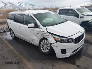2018 Kia Sedona EX with VIN KNDMC5C19J6398270, listed as a IAAI auction lot 41371522 with 121,753 mi miles. Bid and sale history available at carsss.com. Image 1.