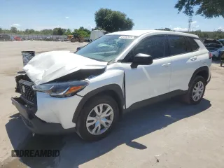 2022 Toyota Corolla Cross L with VIN 7MUAAAAG6NV028639, listed as a Copart auction lot 61252535 with 25,583 mi miles and Non repairable. Bid and sale history available at DreamBid. Image 1.