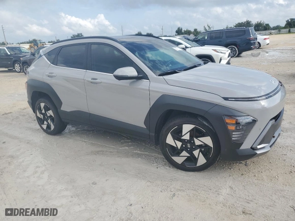 2024 Hyundai Kona Limited with VIN KM8HE3A31RU181691, listed as a Copart auction lot 73777164 with 0 mi miles and Non Repairable. Bid and sale history available at carsss.com. Image 4.