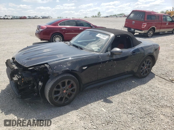 2018 FIAT 124 Spider Abarth with VIN JC1NFAEK5J0138796, listed as a Copart auction lot 59670904 with 20,960 mi miles and Salvage title. Bid and sale history available at DreamBid. Image 1.