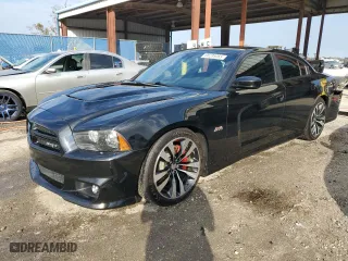 2012 Dodge Charger SRT8 with VIN 2C3CDXEJ2CH169792, listed as a Copart auction lot 88295065 with 107,255 mi miles and Salvage Title. Bid and sale history available at carsss.com. Image 1.