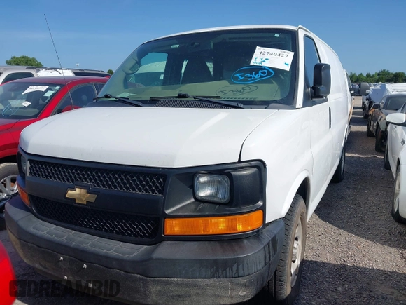 2014 Chevrolet Express Cargo with VIN 1GCSGAFX2E1156590, listed as a IAAI auction lot 42740427 with 351,114 mi miles and . Bid and sale history available at DreamBid. Image 12.