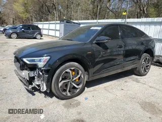 2023 Audi e-tron Sportback S line Premium Plus with VIN WA12AAGE5PB023649, listed as a Copart auction lot 49917225 with 21,278 mi miles and Salvage title. Bid and sale history available at DreamBid. Image 1.