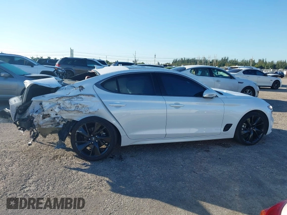2023 Genesis G70 2.0T z VIN KMTG34TA9PU110258, wystawiony jako IAAI lot #40985797 z przebiegiem 23 422 mil mil oraz . Historia ofert i sprzedaży dostępna na DreamBid. Obrazek 14.
