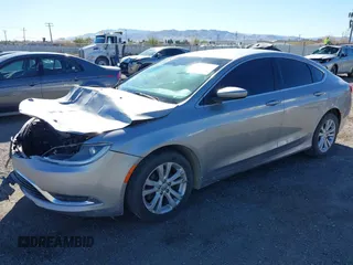 2015 Chrysler 200 Limited with VIN 1C3CCCAB3FN648003, listed as a IAAI auction lot 41859467 with 111,880 mi miles. Bid and sale history available at carsss.com. Image 2.