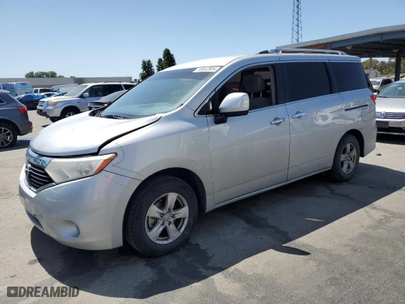 2016 Nissan Quest SV with VIN JN8AE2KPXG9152731, listed as a Copart auction lot 55842804 with 126,793 mi miles and Salvage Title. Bid and sale history available at carsss.com. Image 1.