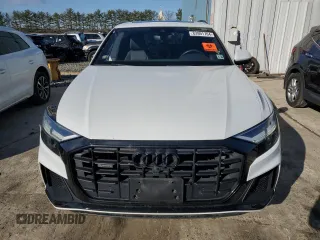 2021 Audi Q8 Premium Plus with VIN WA1EVAF16MD014460, listed as a Copart auction lot 83991764 with 53,464 mi miles and Salvage title. Bid and sale history available at DreamBid. Image 5.