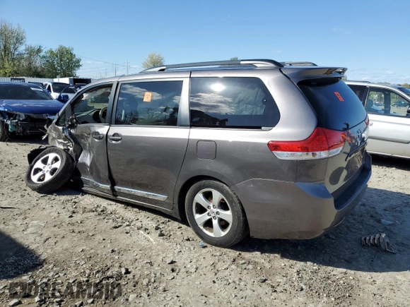 2014 Toyota Sienna LE AAS with VIN 5TDKK3DC4ES522918, listed as a Copart auction lot 51827245 with Not Provided miles and Salvage Title. Bid and sale history available at DreamBid. Image 2.