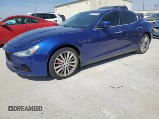 2015 Maserati Ghibli S Q4 with VIN ZAM57RTA6F1130681, listed as a Copart auction lot 48655375 with 84,792 mi miles and Salvage title. Bid and sale history available at DreamBid. Image 1.