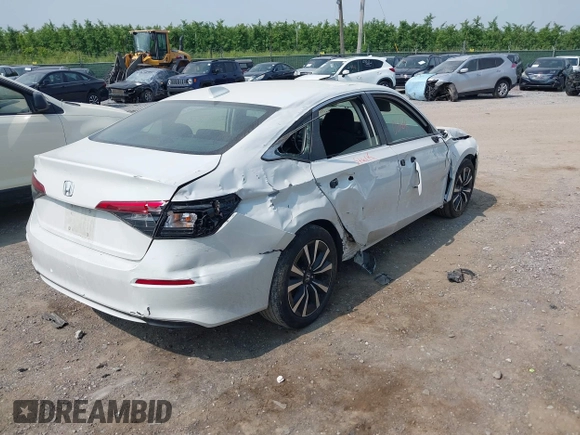 2022 Honda Civic EX with VIN JHMFE1F78NX004526, listed as a IAAI auction lot 42430668 with 56,246 mi miles and . Bid and sale history available at DreamBid. Image 4.