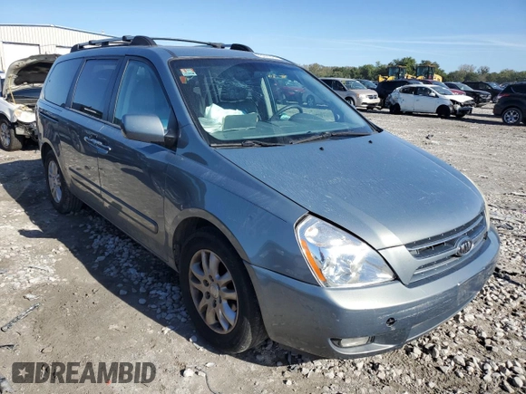 2008 Kia Sedona EX with VIN KNDMB233386223445, listed as a Copart auction lot 73741674 with 249,459 mi miles and Salvage Title. Bid and sale history available at carsss.com. Image 4.