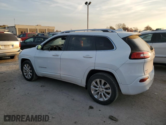 2018 Jeep Cherokee Overland with VIN 1C4PJMJX0JD593786, listed as a Copart auction lot 75319844 with 69,761 mi miles and Salvage Title. Bid and sale history available at carsss.com. Image 2.