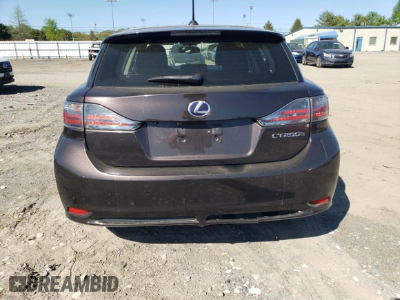 2012 Lexus CT 200h with VIN JTHKD5BH6C2096446, listed as a Copart auction lot 55121715 with 184,473 mi miles and Clean Title. Bid and sale history available at carsss.com. Image 6.