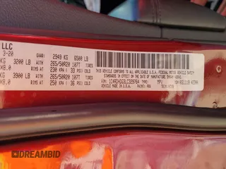 2020 Dodge Durango GT with VIN 1C4RDHDG3LC329764, listed as a Copart auction lot 84077484 with 110,320 mi miles and Salvage title. Bid and sale history available at DreamBid. Image 15.