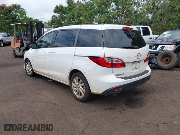 2012 Mazda 5 Sport with VIN JM1CW2BL7C0115861, listed as a IAAI auction lot 41957762 with 133,249 mi miles. Bid and sale history available at carsss.com. Image 3.
