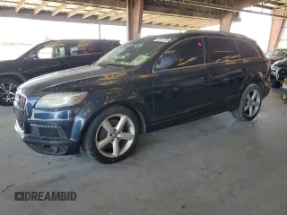 2011 Audi Q7 S line with VIN WA1DGAFEXBD004469, listed as a Copart auction lot 63397235 with 147,486 mi miles and Salvage title. Bid and sale history available at DreamBid. Image 1.
