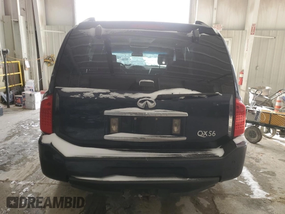 2007 Infiniti QX56 with VIN 5N3AA08C47N802650, listed as a Copart auction lot 45117695 with 218,047 mi miles and Salvage Title. Bid and sale history available at carsss.com. Image 6.