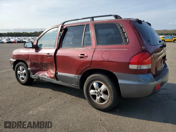 2005 Hyundai Santa Fe GLS with VIN KM8SC13E05U900292, listed as a Copart auction lot 72005604 with 121,849 mi miles and Salvage Title. Bid and sale history available at carsss.com. Image 2.