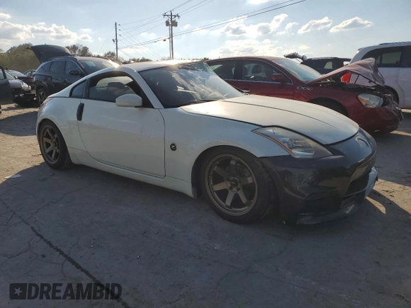 2004 Nissan 350Z Enthusiast with VIN JN1AZ34D84M104374, listed as a Copart auction lot 74736994 with 116,098 mi miles and Salvage Title. Bid and sale history available at DreamBid. Image 4.