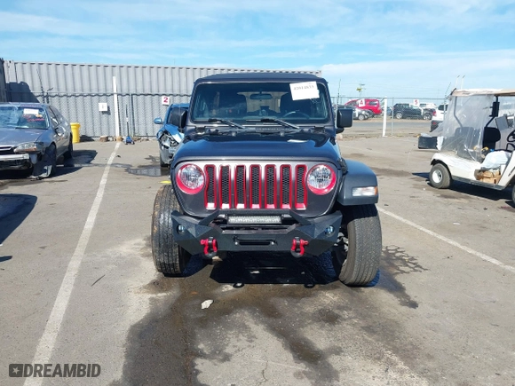 2018 Jeep Wrangler Unlimited Sport S with VIN 1C4HJXDG4JW149557, listed as a IAAI auction lot 42014833 with 54,472 mi miles. Bid and sale history available at carsss.com. Image 13.