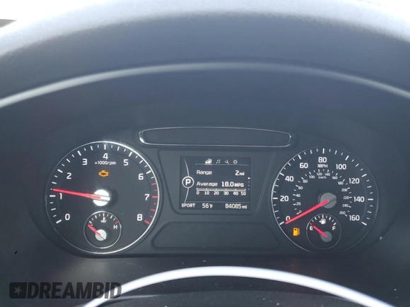 2018 Kia Sorento LX V6 with VIN 5XYPGDA57JG399755, listed as a Copart auction lot 47104185 with 84,085 mi miles and Salvage Title. Bid and sale history available at carsss.com. Image 9.