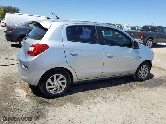 2017 Mitsubishi Mirage SE with VIN ML32A4HJXHH016569, listed as a Copart auction lot 50345415 with 117,497 mi miles and Salvage Title. Bid and sale history available at carsss.com. Image 3.