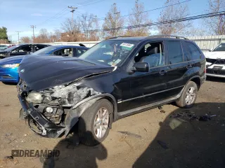2005 BMW X5 3.0i with VIN 5UXFA13565LY20253, listed as a Copart auction lot 80418664 with 0 mi miles and Salvage Title. Bid and sale history available at carsss.com. Image 1.