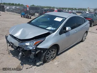 2022 Toyota Prius L Eco with VIN JTDKAMFU3N3169426, listed as a IAAI auction lot 39835932 with 37,756 mi miles. Bid and sale history available at carsss.com. Image 2.