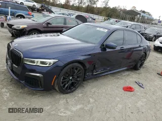 2021 BMW 7 Series 740i with VIN WBA7T2C03MCF63559, listed as a Copart auction lot 78517064 with 27,353 mi miles and Salvage Title. Bid and sale history available at carsss.com. Image 1.