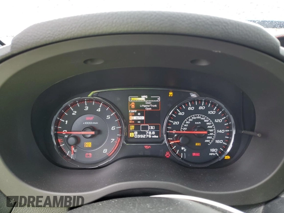 2020 Subaru WRX STI с VIN JF1VA2E65L9832922, выставлен на аукционе Copart как лот 48946515 с пробегом 39 276 миль миль и Списание • Salvage title. История ставок и продаж доступна на DreamBid. Изображение 9.