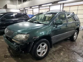1999 Lexus RX 300 Luxury SUV with VIN JT6HF10U6X0039171, listed as a Copart auction lot 80167354 with 222,195 mi miles and Salvage Title. Bid and sale history available at carsss.com. Image 1.