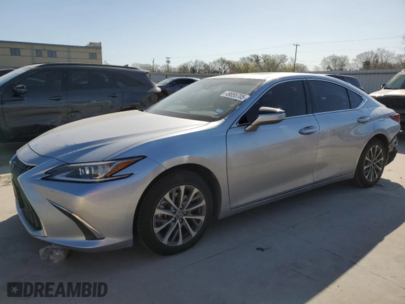 2022 Lexus ES with VIN 58ACZ1B10NU126958, listed as a Copart auction lot 49055705 with 38,167 mi miles and Salvage Title. Bid and sale history available at carsss.com. Image 1.