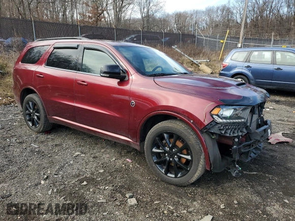 2018 Dodge Durango GT with VIN 1C4RDJDG5JC187468, listed as a Copart auction lot 44335735 with 62,567 mi miles and Salvage title. Bid and sale history available at DreamBid. Image 4.