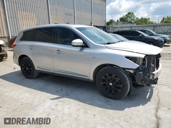 2015 Infiniti QX60 with VIN 5N1AL0MN5FC505729, listed as a Copart auction lot 62725784 with 147,787 mi miles and Salvage Title. Bid and sale history available at DreamBid. Image 4.