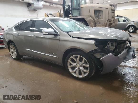 2018 Chevrolet Impala Premier with VIN 2G1125S39J9110015, listed as a Copart auction lot 86891744 with 124,108 mi miles and Salvage Title. Bid and sale history available at DreamBid. Image 4.