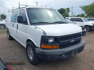 2014 Chevrolet Express Cargo with VIN 1GCWGGBA8E1122630, listed as a IAAI auction lot 42695749 with 208,291 mi miles and . Bid and sale history available at DreamBid. Image 1.